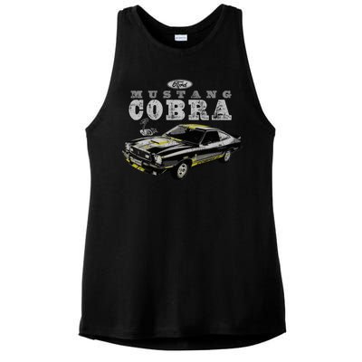 Mustang Cobra Ford Ladies PosiCharge Tri-Blend Wicking Tank