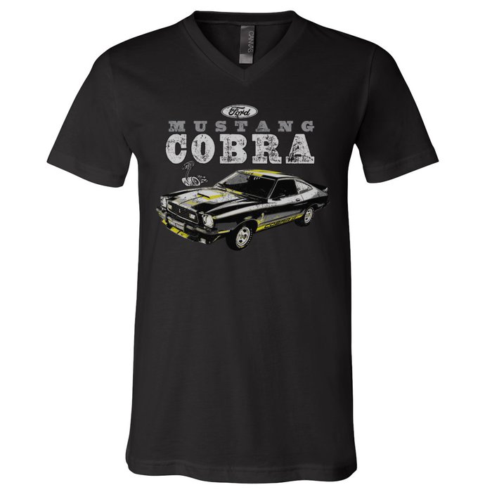 Mustang Cobra Ford V-Neck T-Shirt