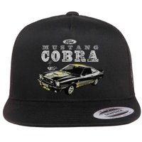 Mustang Cobra Ford Flat Bill Trucker Hat