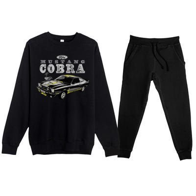 Mustang Cobra Ford Premium Crewneck Sweatsuit Set