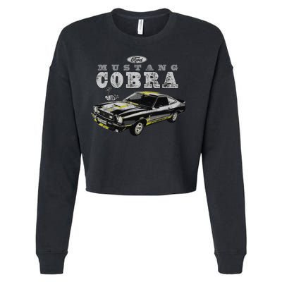 Mustang Cobra Ford Cropped Pullover Crew