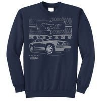 Mustang With Grill Ford Sweatshirt