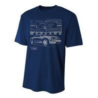 Mustang With Grill Ford Performance Sprint T-Shirt