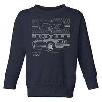 Mustang With Grill Ford Toddler Sweatshirt