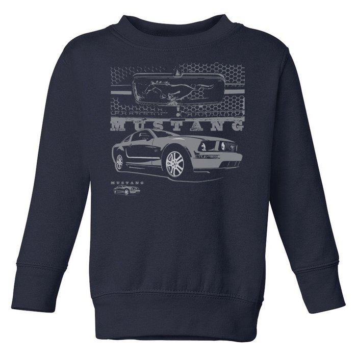 Mustang With Grill Ford Toddler Sweatshirt