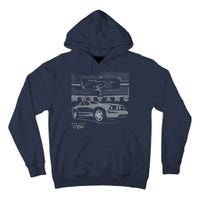 Mustang With Grill Ford Tall Hoodie