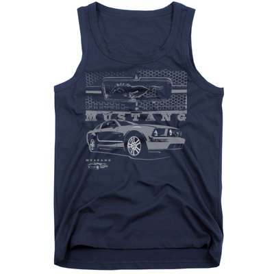 Mustang With Grill Ford Tank Top