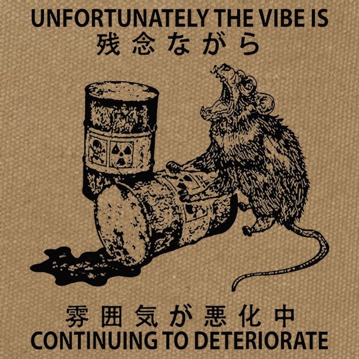 Mouse Unfortunately The Vibe Is Continuing To Deteriorate Cotton Canvas Backpack