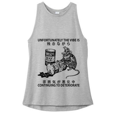 Mouse Unfortunately The Vibe Is Continuing To Deteriorate Ladies PosiCharge Tri-Blend Wicking Tank