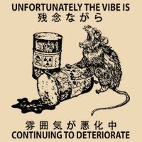 Mouse Unfortunately The Vibe Is Continuing To Deteriorate Drawstring Bag