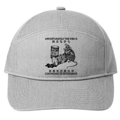 Mouse Unfortunately The Vibe Is Continuing To Deteriorate 7-Panel Snapback Hat