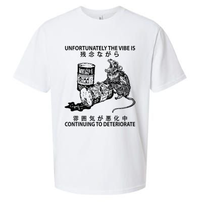 Mouse Unfortunately The Vibe Is Continuing To Deteriorate Sueded Cloud Jersey T-Shirt