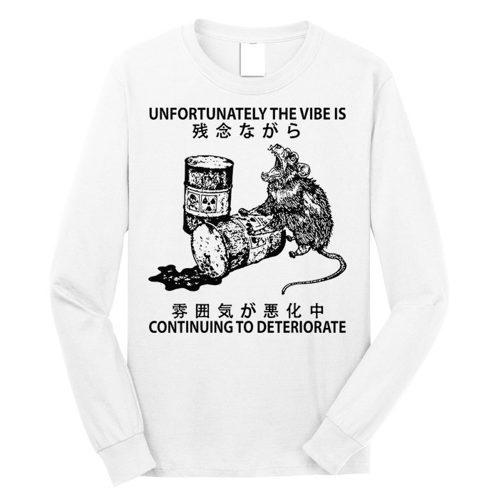 Mouse Unfortunately The Vibe Is Continuing To Deteriorate Long Sleeve Shirt