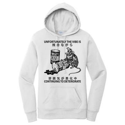 Mouse Unfortunately The Vibe Is Continuing To Deteriorate Women's Pullover Hoodie