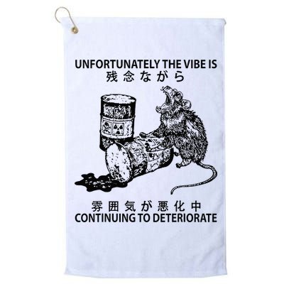 Mouse Unfortunately The Vibe Is Continuing To Deteriorate Golf Towel