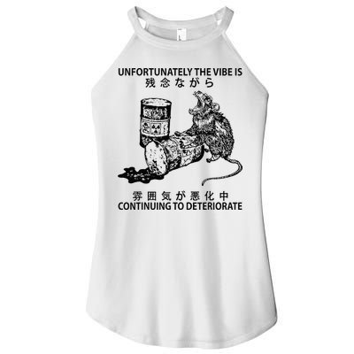 Mouse Unfortunately The Vibe Is Continuing To Deteriorate Women's Perfect Tri Rocker Tank
