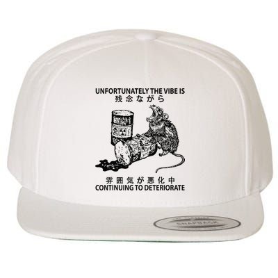 Mouse Unfortunately The Vibe Is Continuing To Deteriorate Wool Snapback Cap