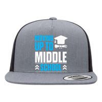 Moving Up To Middle School Elementary School Graduation Flat Bill Trucker Hat