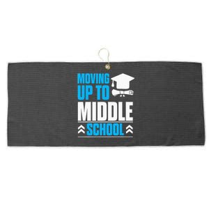 Moving Up To Middle School Elementary School Graduation Large Microfiber Waffle Golf Towel