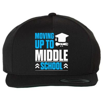 Moving Up To Middle School Elementary School Graduation Wool Snapback Cap