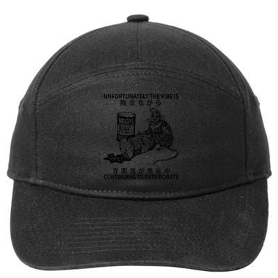 Mouse Unfortunately The Vibe Is Continuing To Deteriorate 7-Panel Snapback Hat