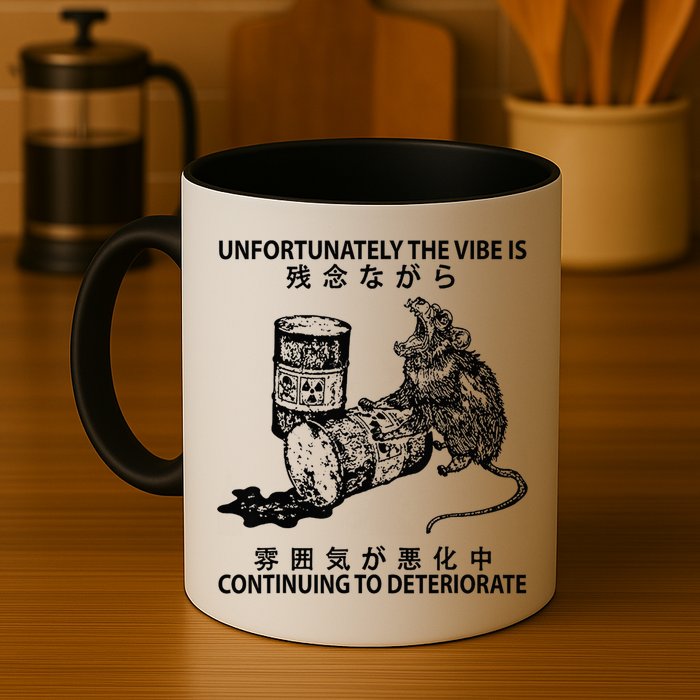 Mouse Unfortunately The Vibe Is Continuing To Deteriorate Mug