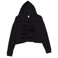 Mouse Unfortunately The Vibe Is Continuing To Deteriorate Crop Fleece Hoodie