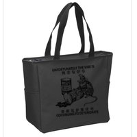 Mouse Unfortunately The Vibe Is Continuing To Deteriorate Zip Tote Bag