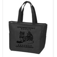 Mouse Unfortunately The Vibe Is Continuing To Deteriorate Zip Tote Bag