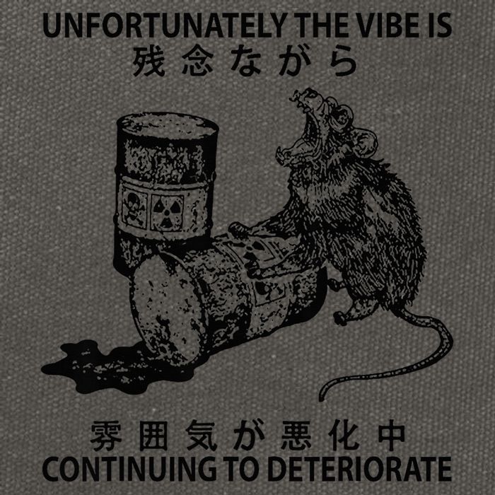 Mouse Unfortunately The Vibe Is Continuing To Deteriorate Cotton Canvas Backpack
