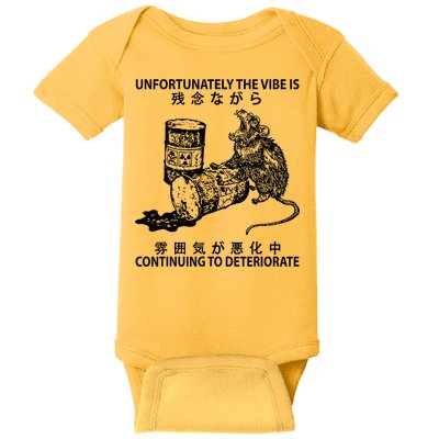 Mouse Unfortunately The Vibe Is Continuing To Deteriorate Baby Bodysuit