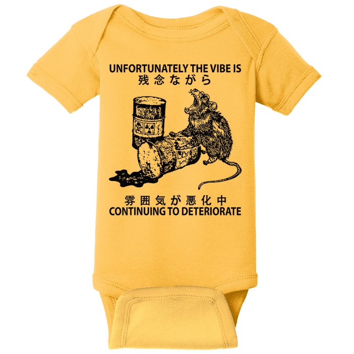 Mouse Unfortunately The Vibe Is Continuing To Deteriorate Baby Bodysuit