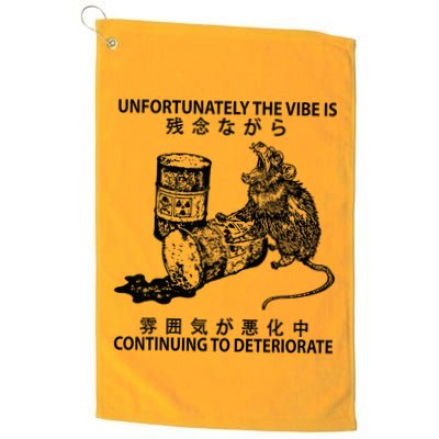 Mouse Unfortunately The Vibe Is Continuing To Deteriorate Golf Towel