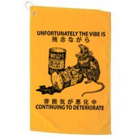 Mouse Unfortunately The Vibe Is Continuing To Deteriorate Golf Towel
