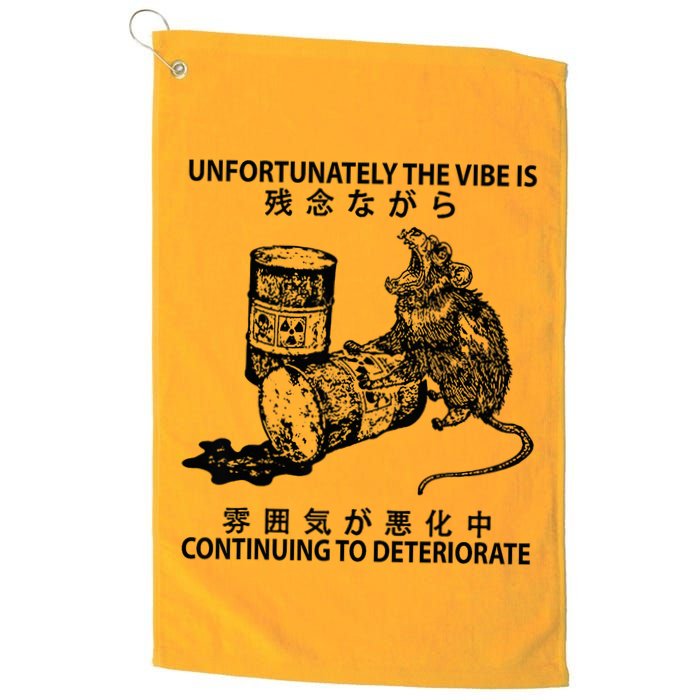 Mouse Unfortunately The Vibe Is Continuing To Deteriorate Golf Towel