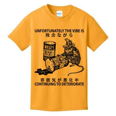 Mouse Unfortunately The Vibe Is Continuing To Deteriorate Kids T-Shirt