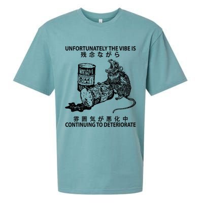 Mouse Unfortunately The Vibe Is Continuing To Deteriorate Sueded Cloud Jersey T-Shirt