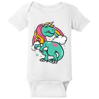 Majestic Unicornasaurus T Rex Unicorn Boy Girl Dinosaur Baby Bodysuit