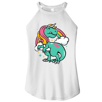 Majestic Unicornasaurus T Rex Unicorn Boy Girl Dinosaur Women’s Perfect Tri Rocker Tank