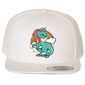 Majestic Unicornasaurus T Rex Unicorn Boy Girl Dinosaur Wool Snapback Cap