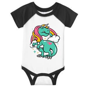 Majestic Unicornasaurus T Rex Unicorn Boy Girl Dinosaur Infant Baby Jersey Bodysuit