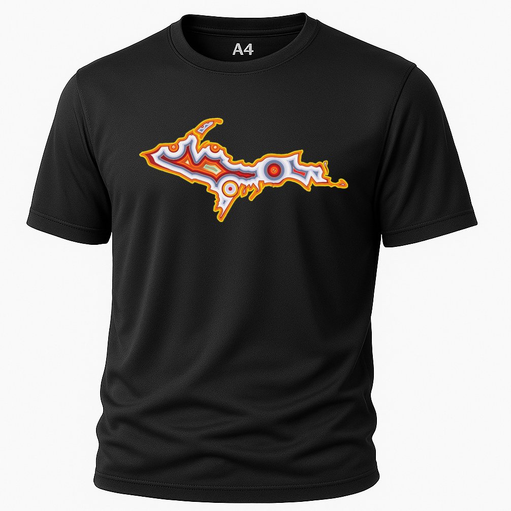 Michigan U.P. Upper Peninsula Agate Collector Cooling Performance Crew T-Shirt