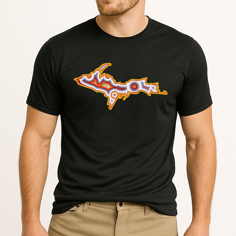 Michigan U.P. Upper Peninsula Agate Collector Cooling Performance Crew T-Shirt