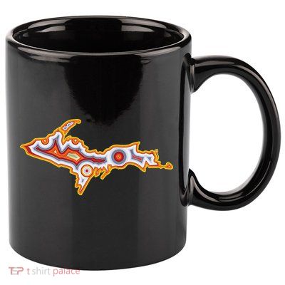 Michigan U.P. Upper Peninsula Agate Collector 11oz C Handle Ceramic Mug
