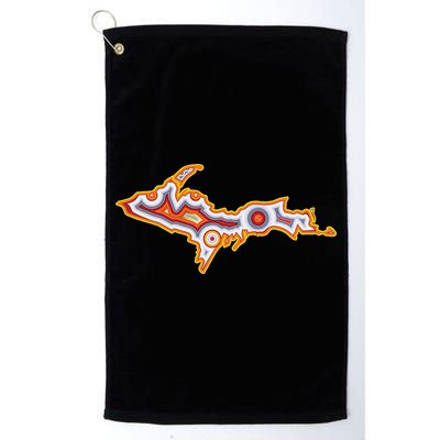 Michigan U.P. Upper Peninsula Agate Collector Golf Towel