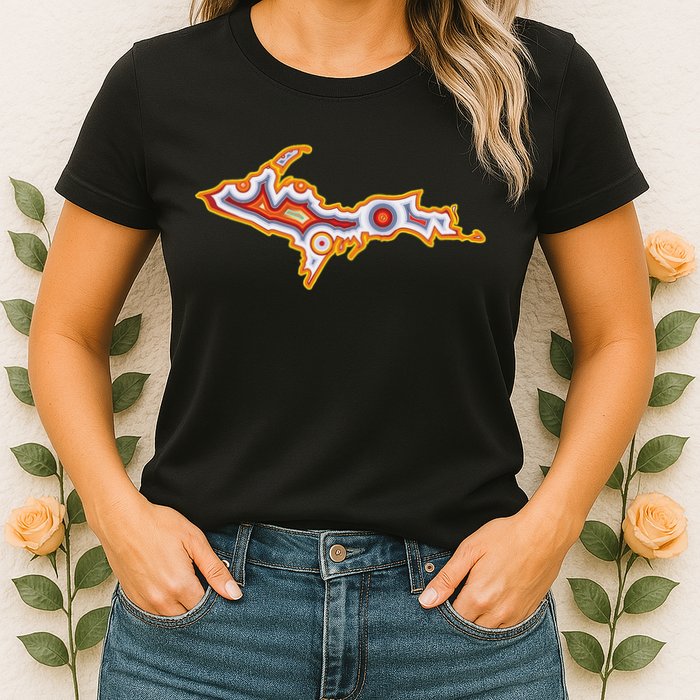 Michigan U.P. Upper Peninsula Agate Collector Womens T-Shirt