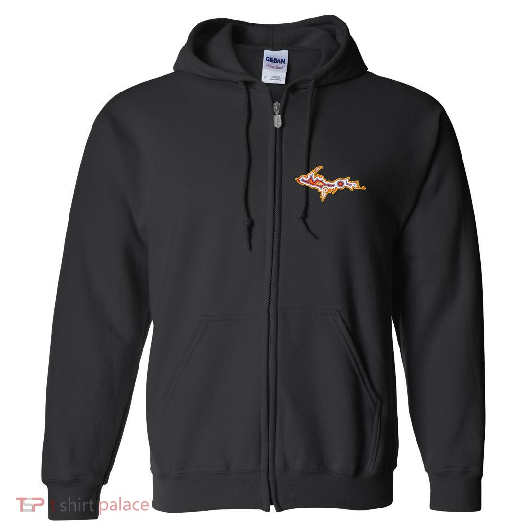 Michigan U.P. Upper Peninsula Agate Collector Full Zip Hoodie
