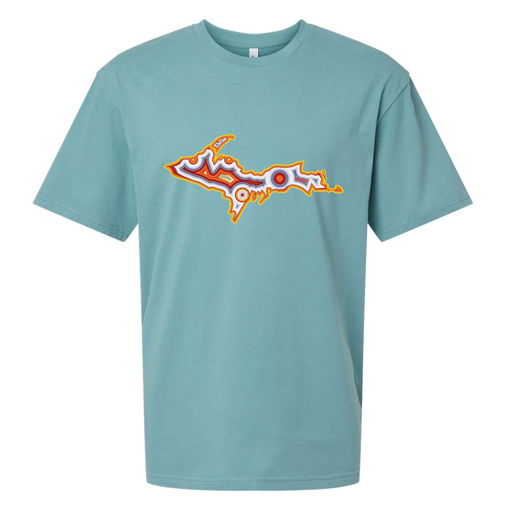 Michigan U.P. Upper Peninsula Agate Collector Sueded Cloud Jersey T-Shirt