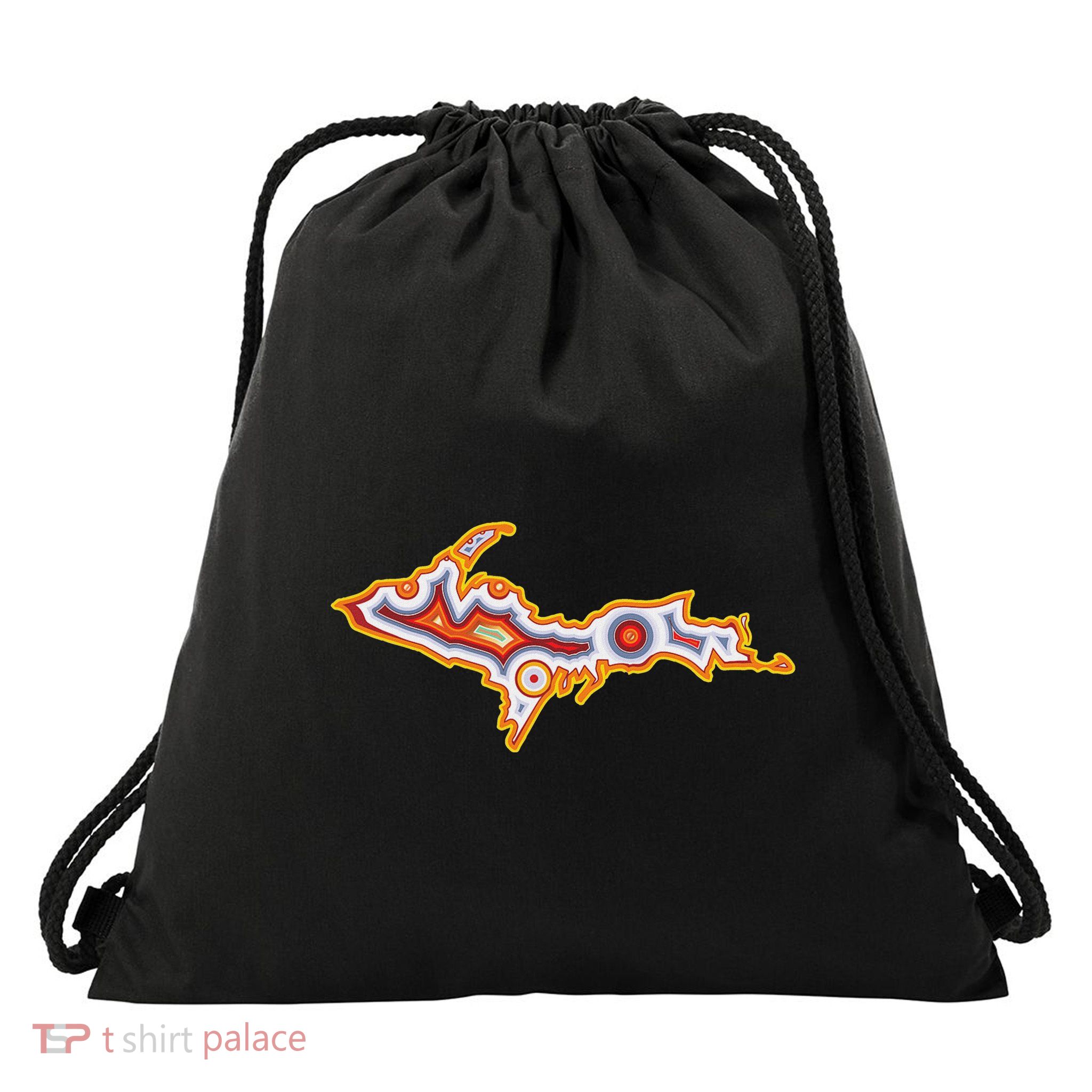 Michigan U.P. Upper Peninsula Agate Collector Drawstring Bag