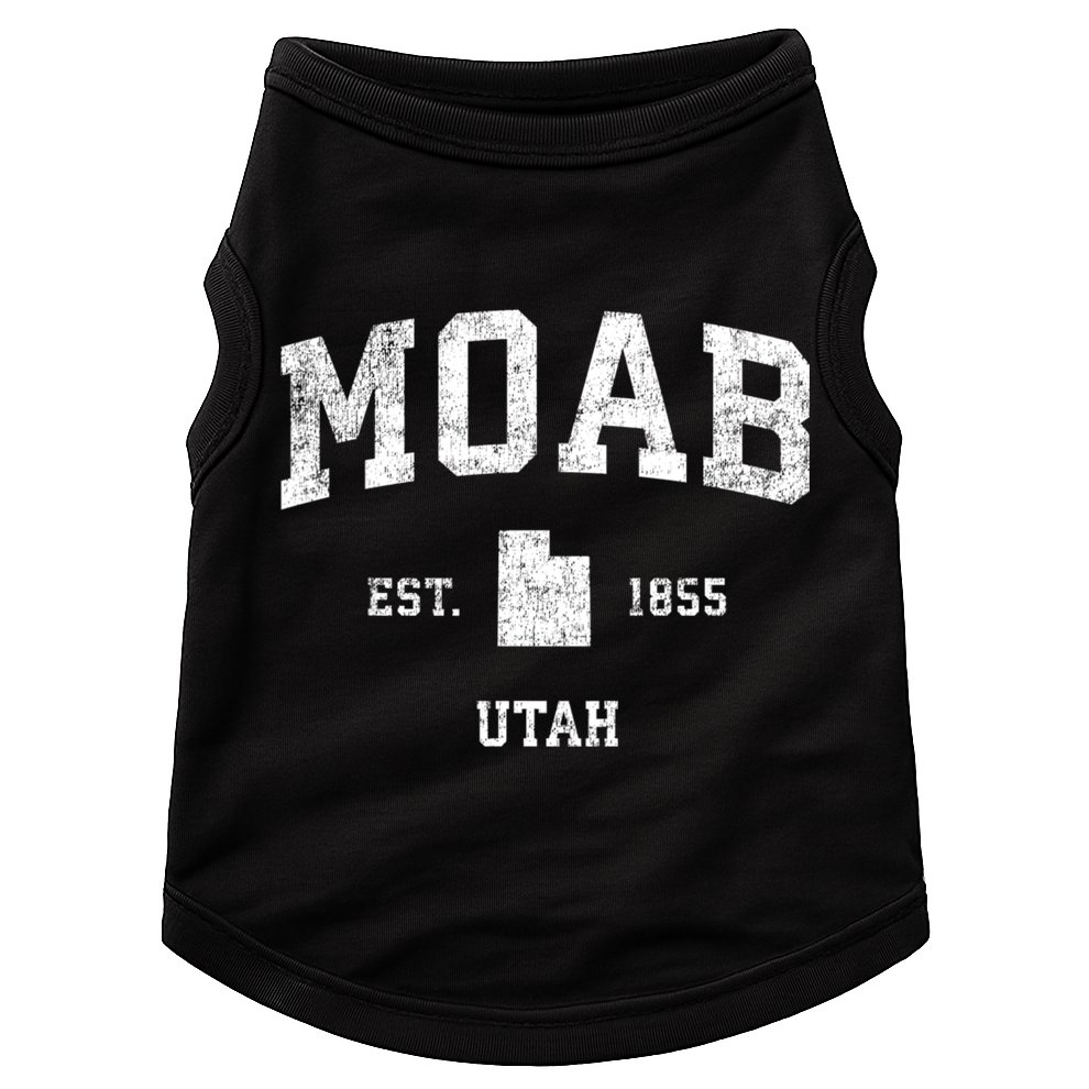 Moab Utah Ut Vintage Sports Doggie Tank